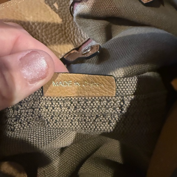 Elegant Tan and Black Burberry Hobo Bag with Tassel - Picture 11 of 15